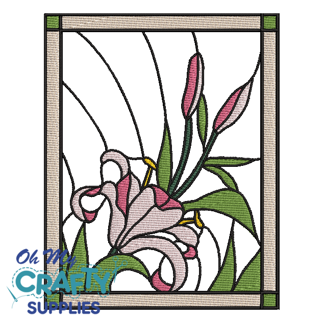 Lily  Machine embroidery design