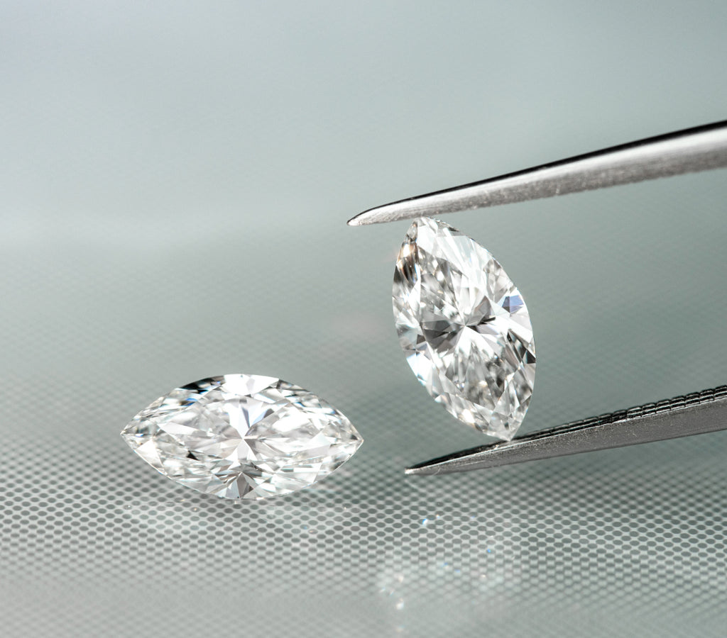 Sparkling Diamond in Tweezers
