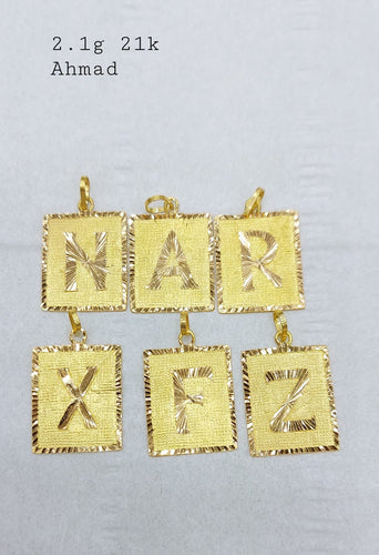 🍂18k-21k Saudi gold Necklace with Letter/Initial Pendant 🍂 🔽 🔽 🔽  ♦️Pure Gold ✓Legit with business License / Sure buyers only‼️ 💌 Private  message me for faster t