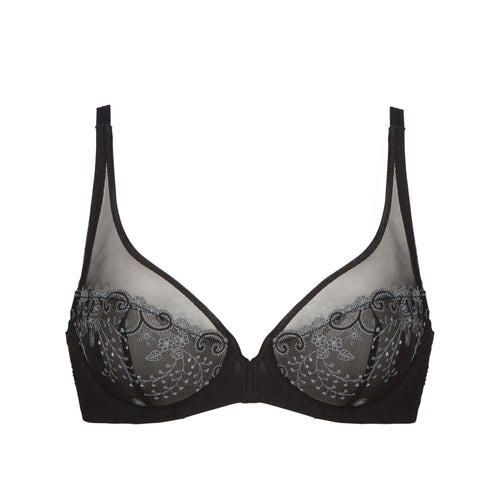 Simone Perele Felicie Half Cup Bra in Black FINAL SALE (50% Off