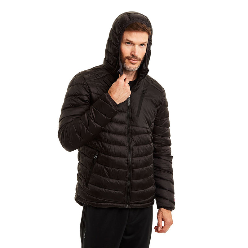 Men's Insulated Hooded Puffer Jacket – Leather Coats Etc.