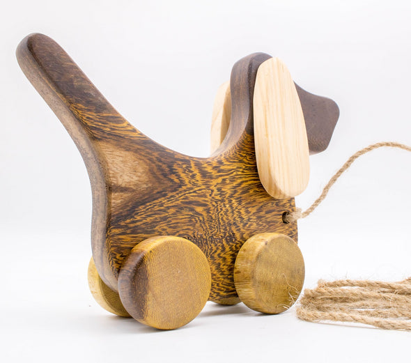 Wooden Dog Pull Toy