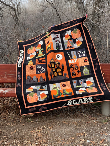 Beware! It's Halloween, Block of the Month Completed Quilt