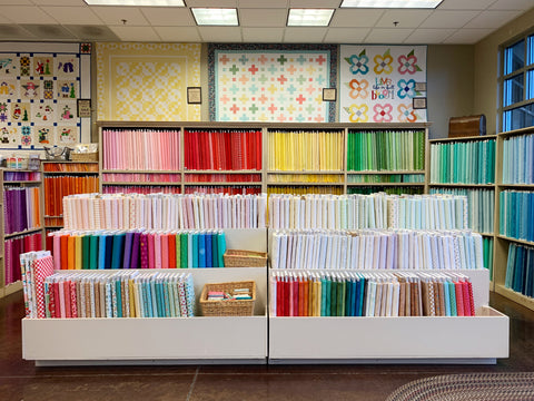 The Color Wall at American Quilting