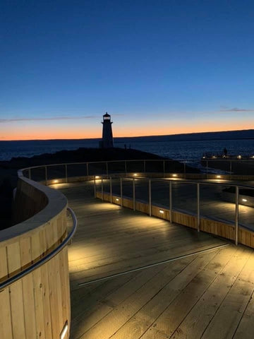 Peggys Cove Viewing Deck at Dusk