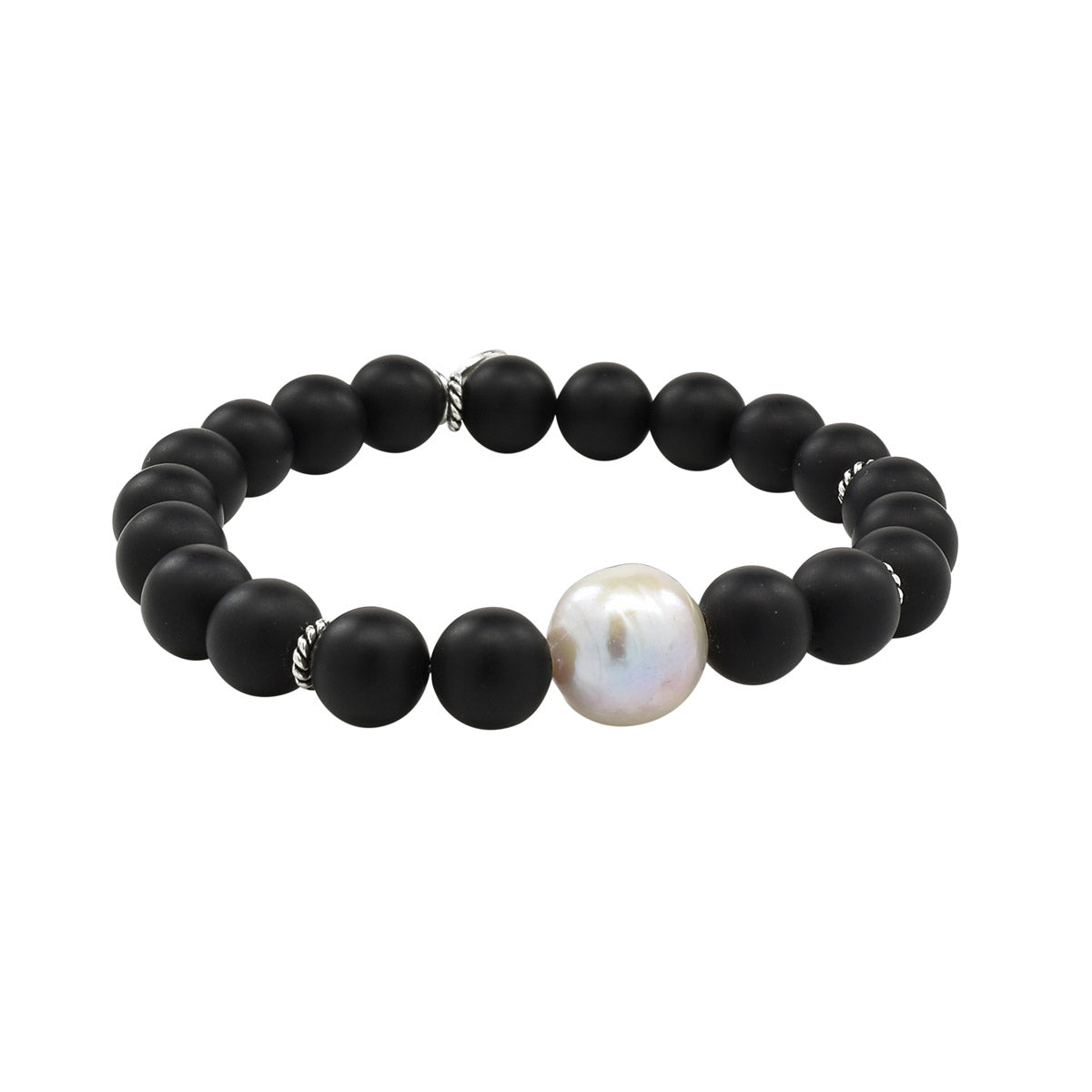 black freshwater pearl bracelet