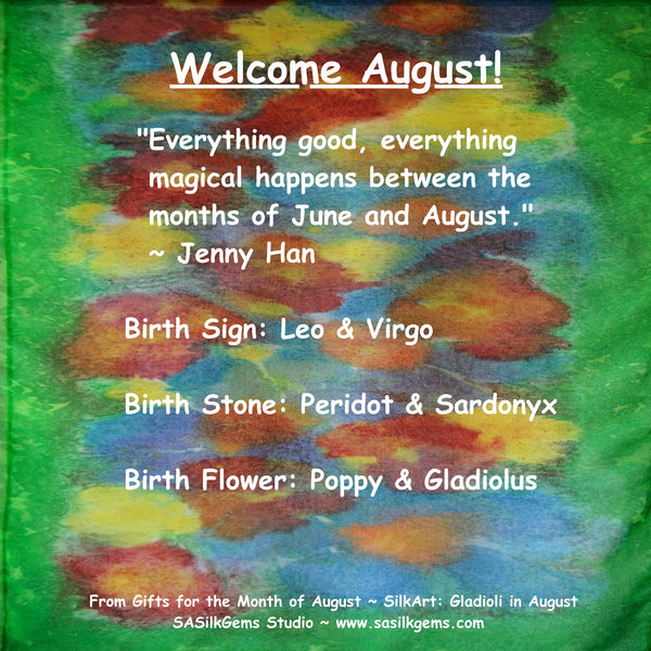 Welcome August!