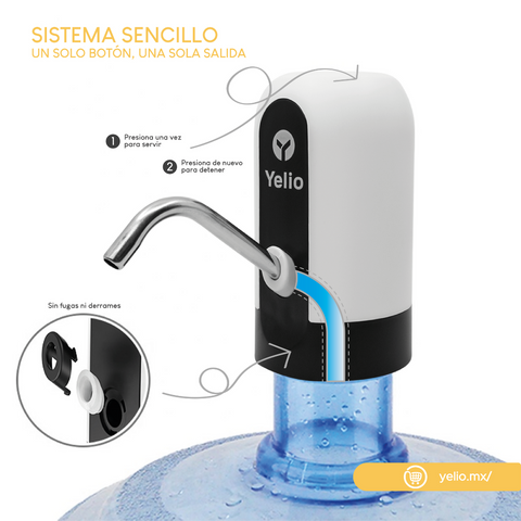 Dispensador De Agua Bomba Eléctrica Recargable Led Premium