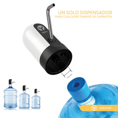 Dispensador De Agua Bomba Eléctrica Recargable Led Premium