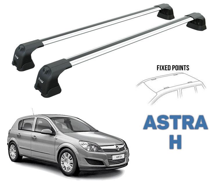 Opel Astra H (HB) Aluminum roof rails (chrome) – buy in the online shop of