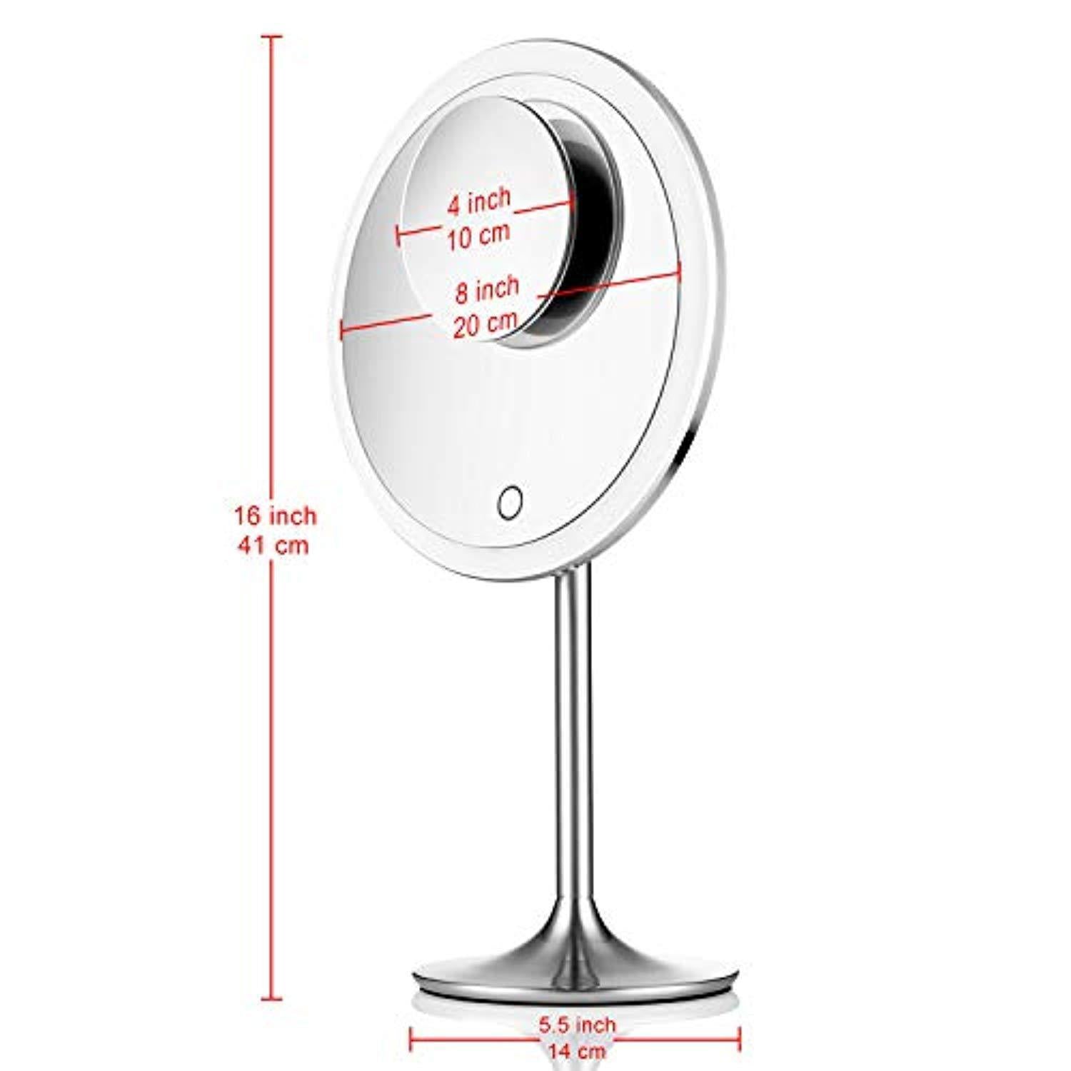 Miusco 9 Lighted Makeup Vanity Mirror Pro 5x 10x Magnification Ul Smart Home Systems