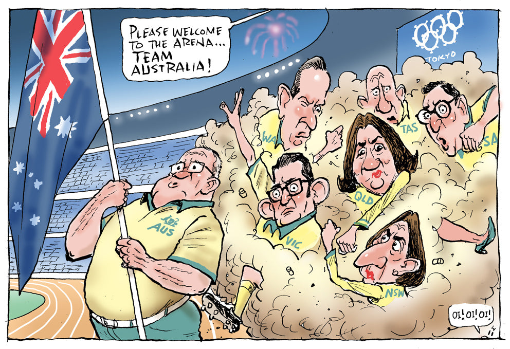 Team Australia Australian Political Cartoon Knight Cartoons   TeamAustralia 2400x 