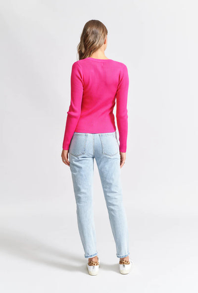 The Henley Rib - Hot Pink Knits We are the Others   