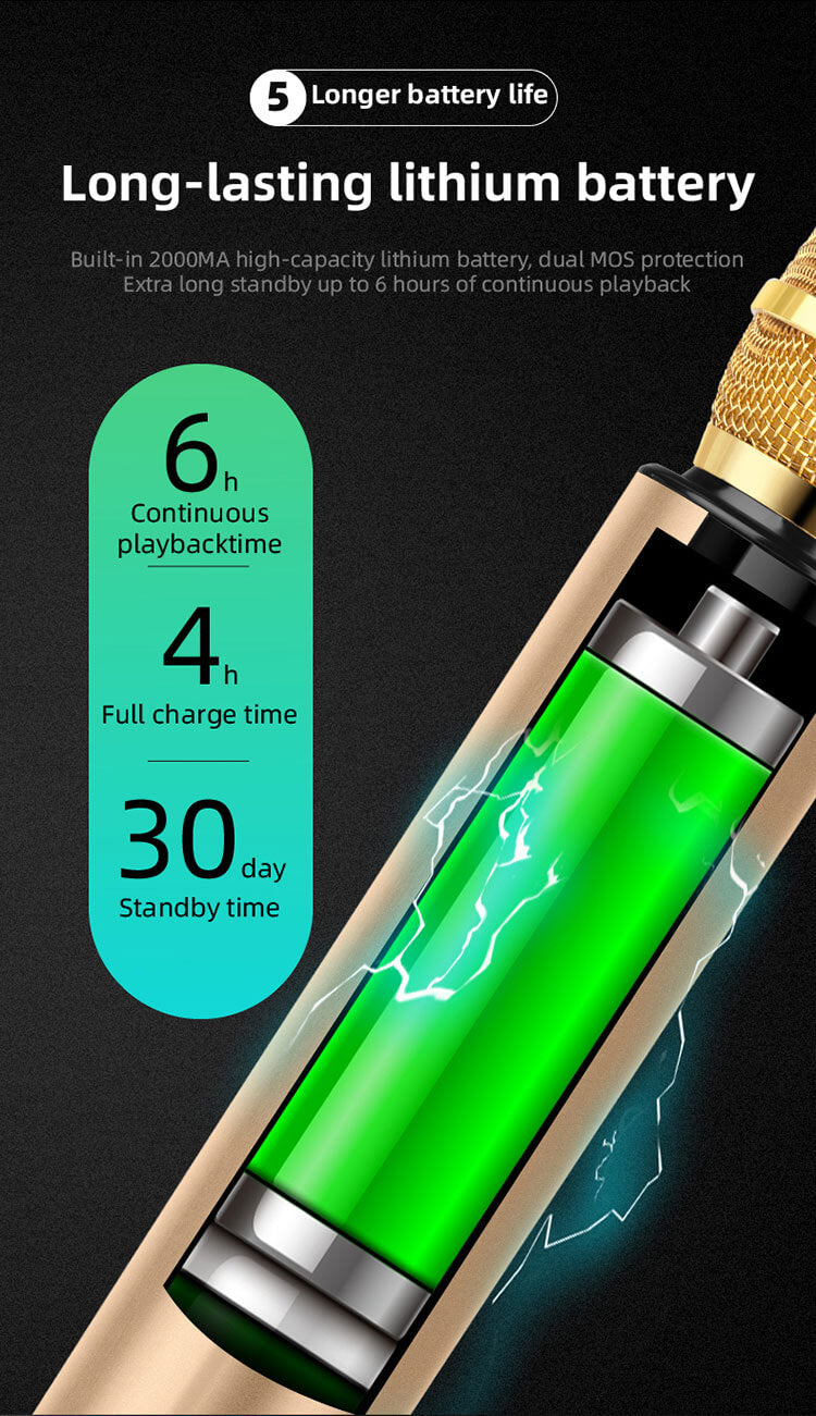 Karaoke Wireless Bluetooth Microphone