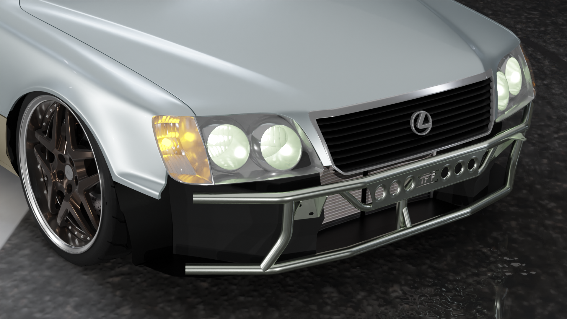 Lexus LS400 (1995-2000) - Dual Row Front Bash Bar