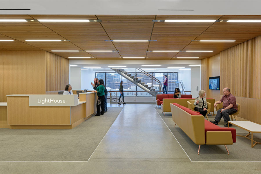 LightHouse for the Blind and Visually Impaired, San Francisco, CA: with Mark Cavagnero Architects Associates – photo of main reception.