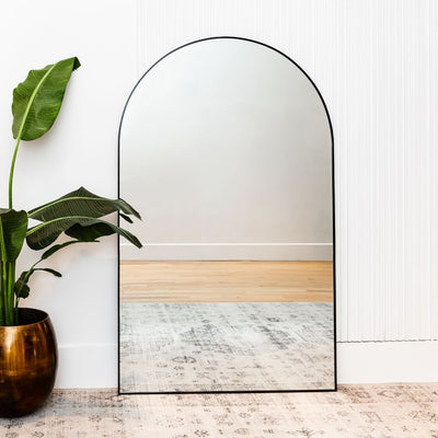 Roper Mid Century Modern Gold Frame Decorative Wall Mirror – West Mirrors