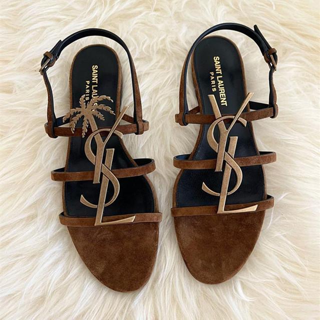 SAINT LAURENT YSL LOGO FASHION CLASSIC SANDALS