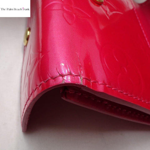Leather card wallet Louis Vuitton Pink in Leather - 18522346