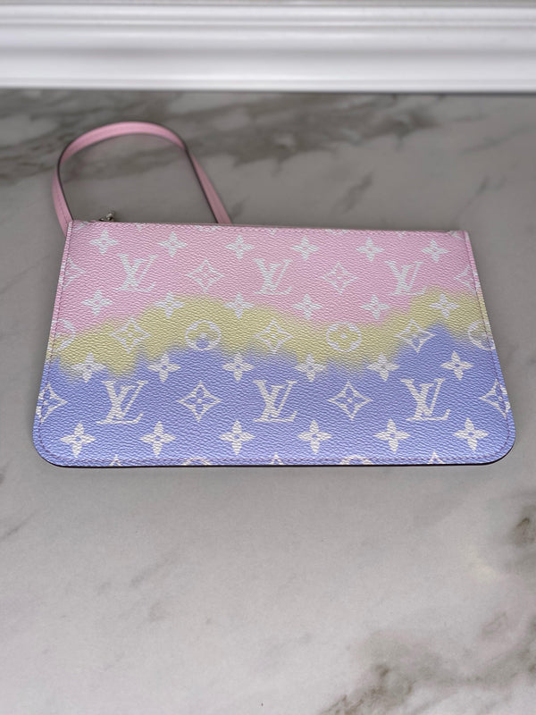 Louis Vuitton Pochette Kirigami LV Escale Pastel/Bleu/Rouge in