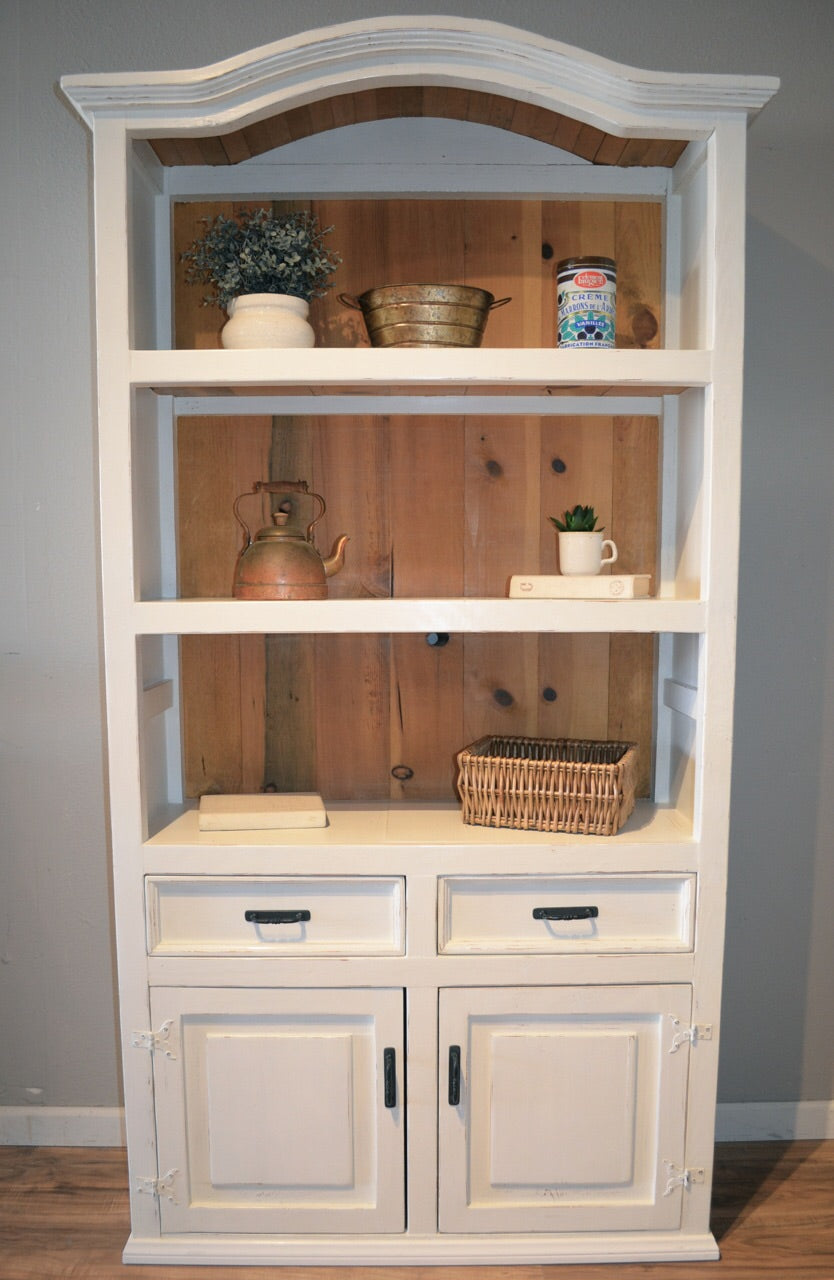 Rustic Farmhouse Hutch Bookcase Hutch The Workshop