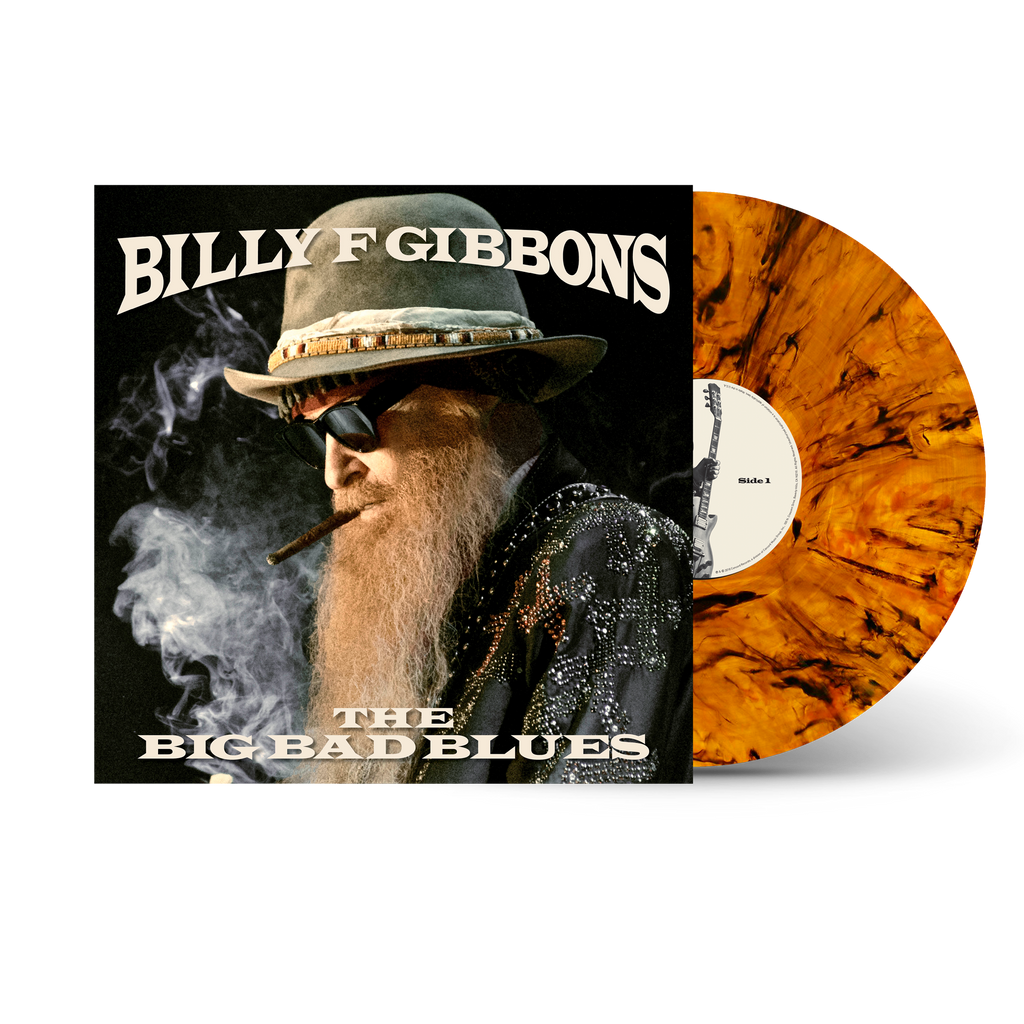 Billy Gibbons The Big Bad Blues Tiger S Eye Signed Or Unsigned Vinyl Rounder Records