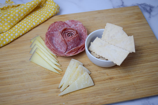 salami rose and cheese