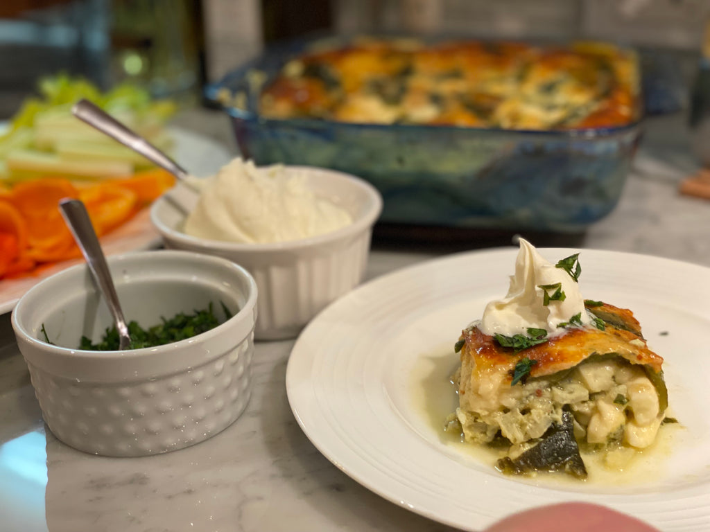 casserole with fromage blanc
