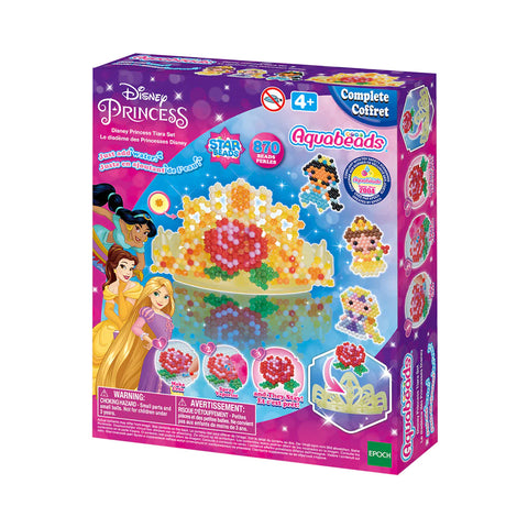 Aquabeads Disney Princess Tiara Set, Kids Crafts, Beads, Arts and Crafts,  Complete Activity Kit for 4+