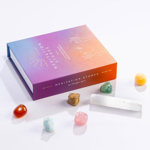 Mindfulness Meditation Box with chakra stones - Crystals by Lina