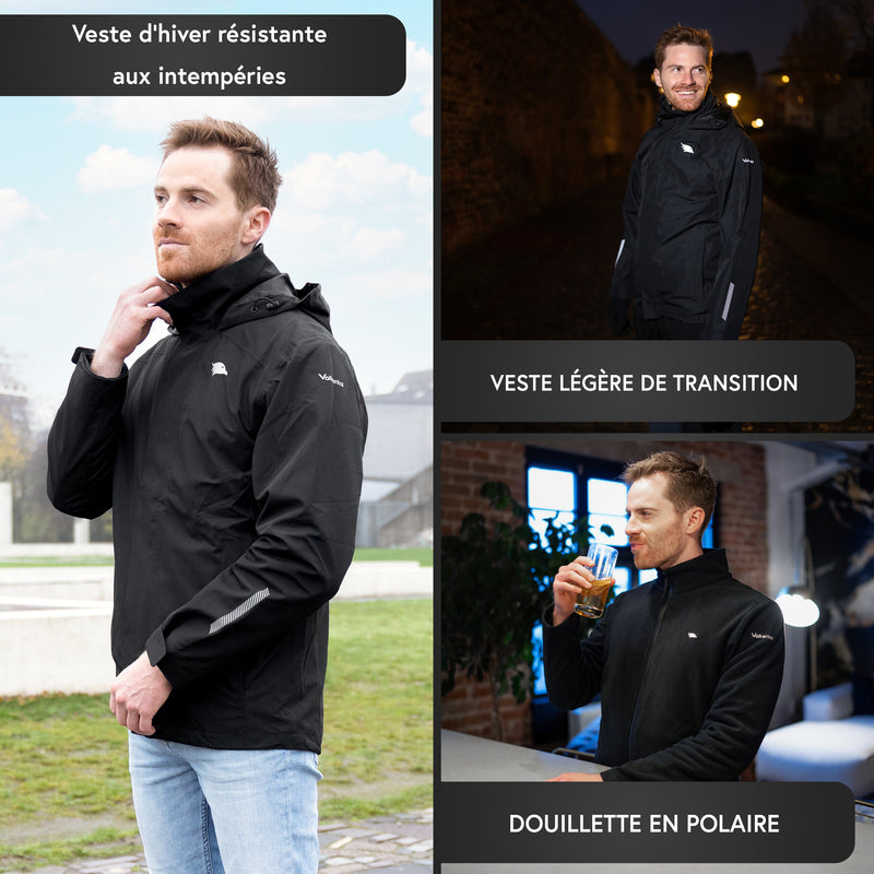 3in1 Smart Jacket - Veste réfléchissante avec polaire Zipp-In pour garçons  & filles - VALKENTAL.com