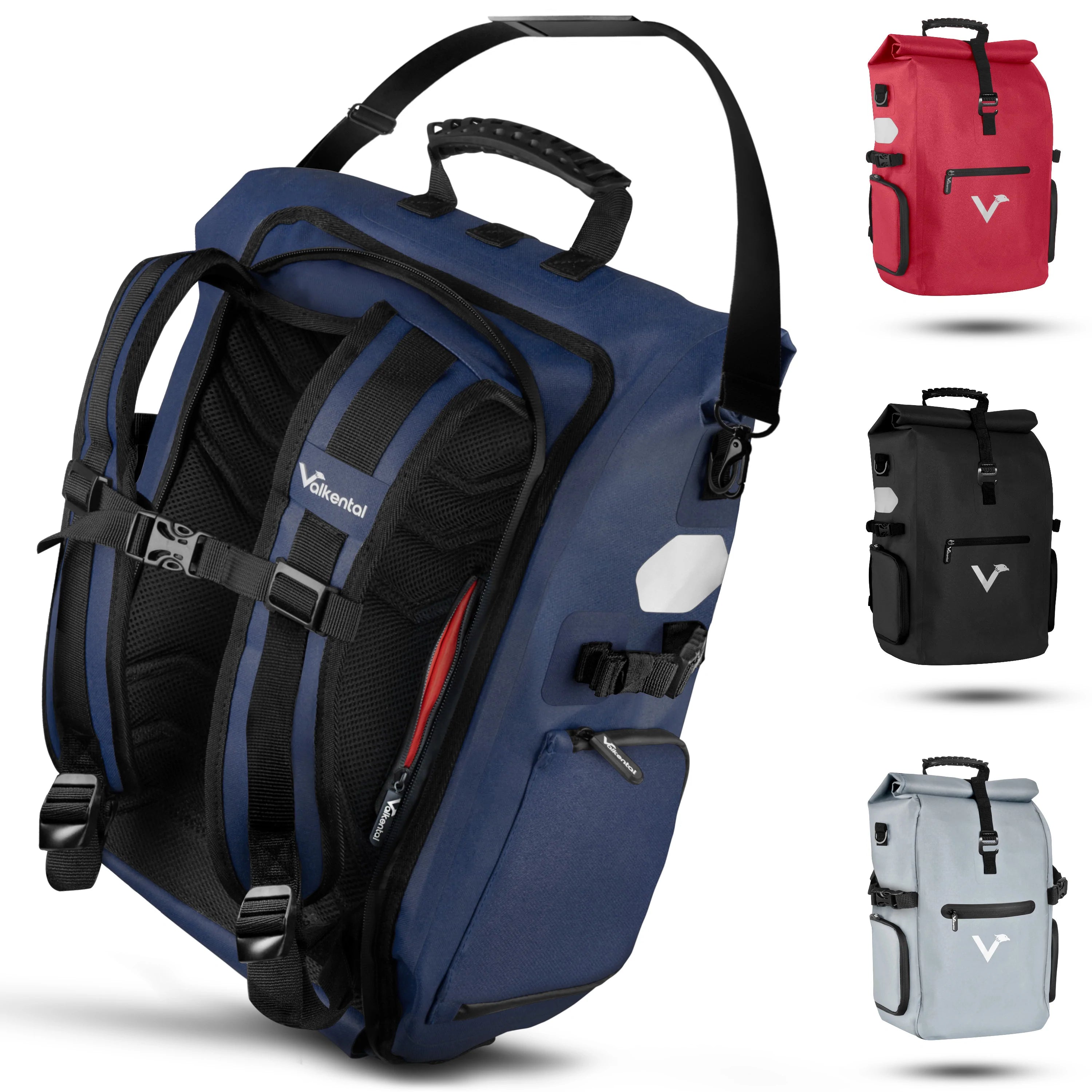 Rollstuhl dunkelrot Rucksack angepasst sichere Tasche zwei-in-one