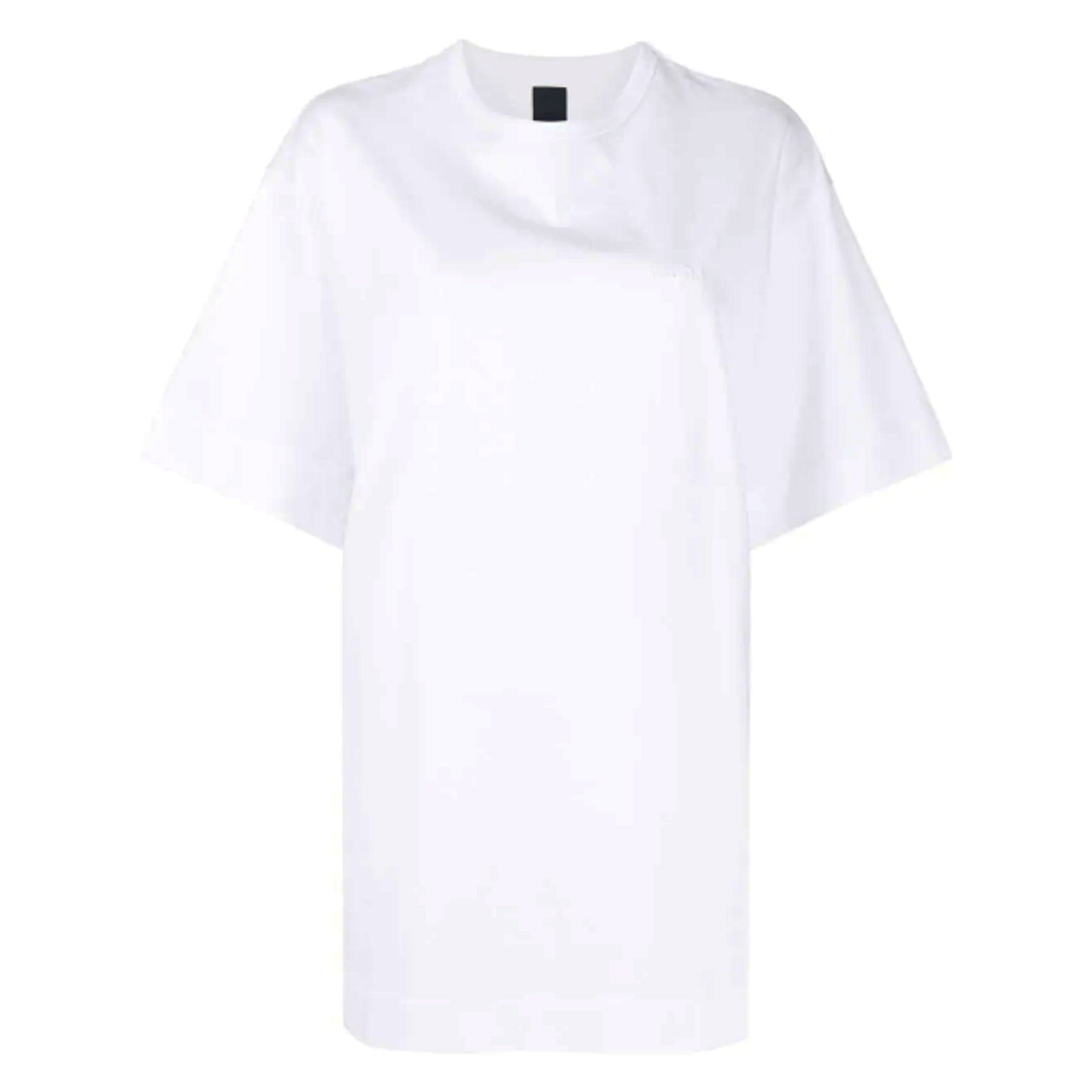 Logo-Embroidered Oversized Cotton T-Shirt White