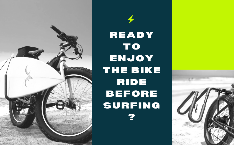 Abby™ Surfboard Bike Surf Rack- Longboard Carrier Bicycle or Motorcycle Rack