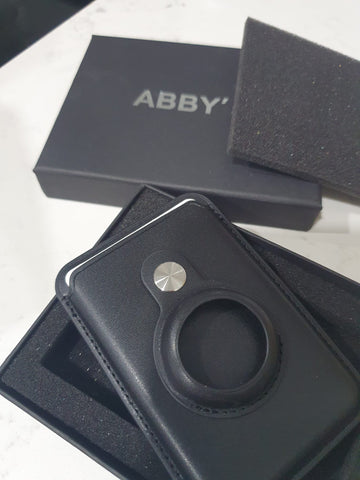 Elevate your iPhone 12 experience with Abby's Airtag Magsafe Wallet