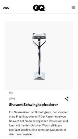 Shavent bei GQ