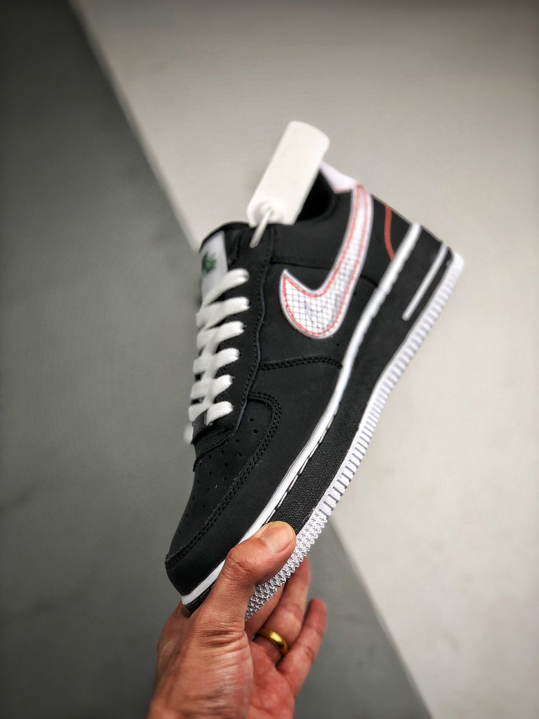 air force 1 low schematic black white bright crimson