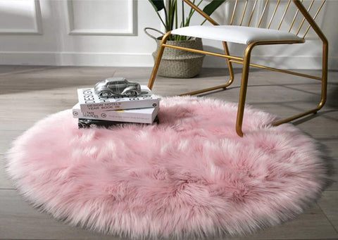 Round Fluffy Rug