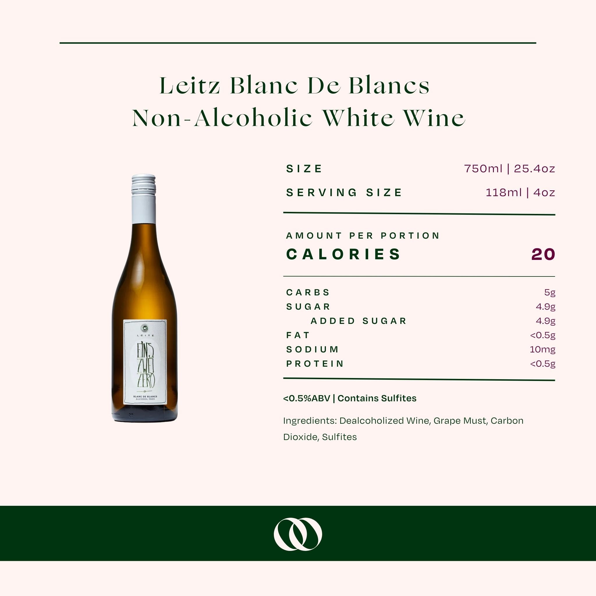 Leitz - Eins Zwei Zero Blanc de Blancs Non-Alcoholic White Wine