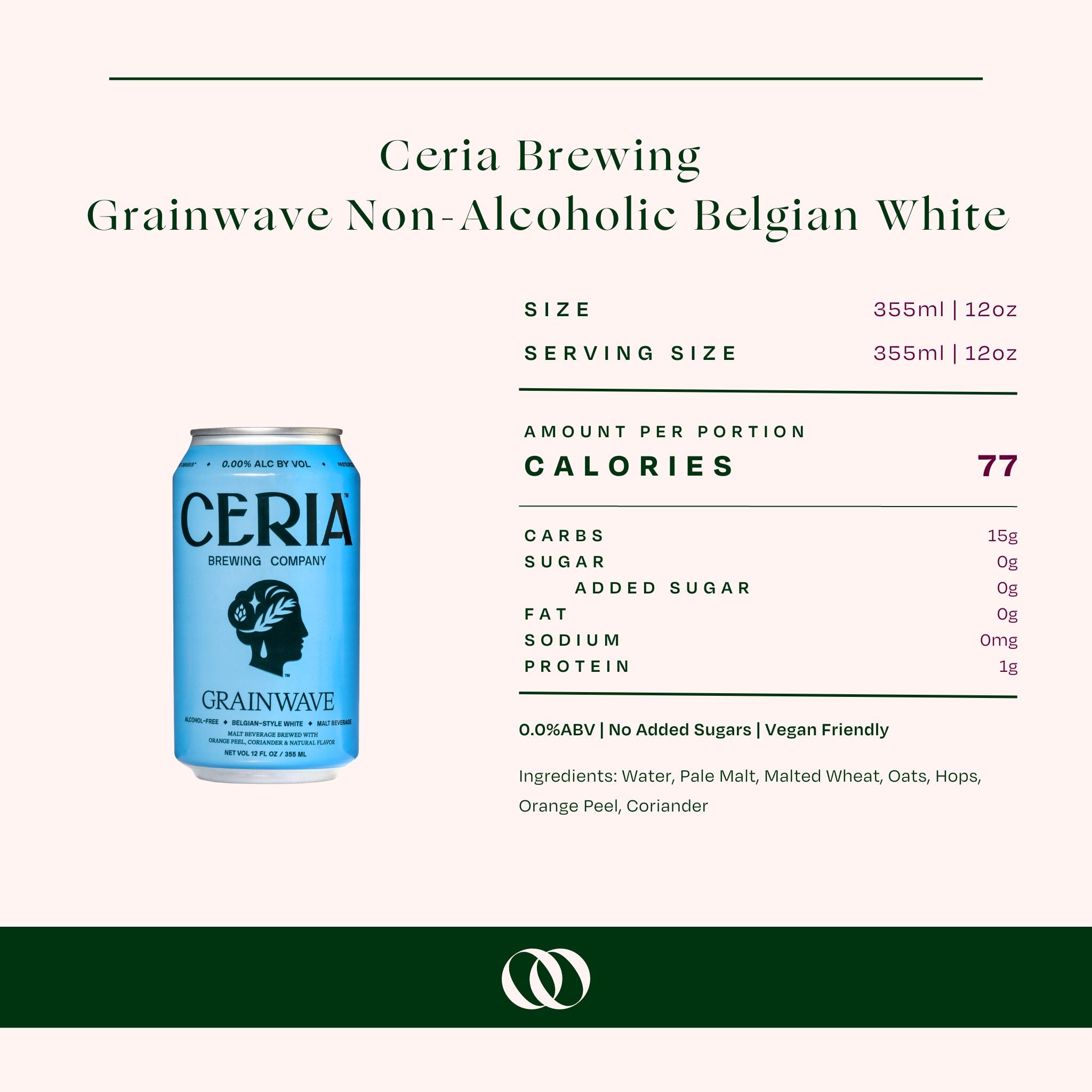 Ceria Brewing Grainwave Alcohol-Free Belgian White 6-pack