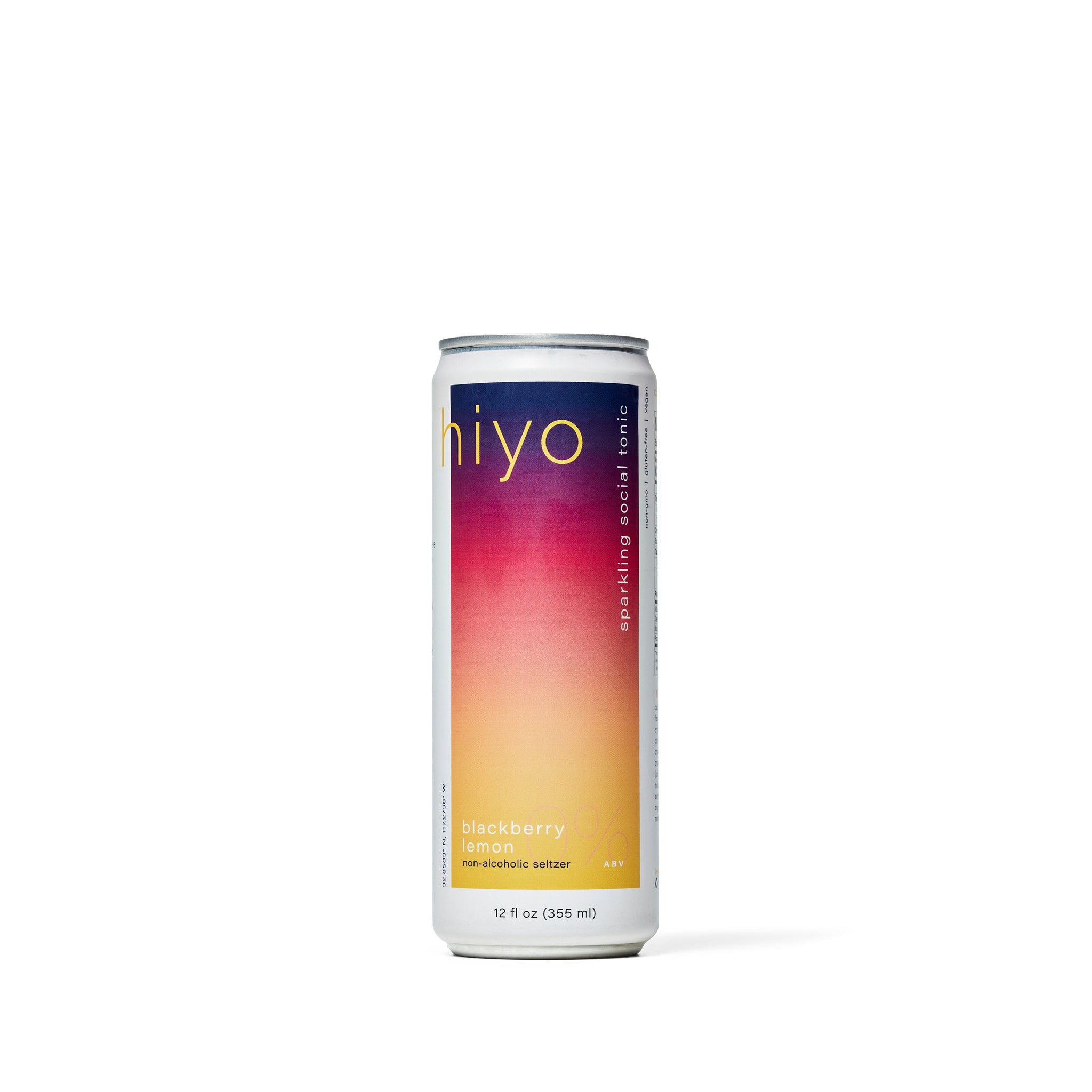 Hiyo - Blackberry Lemon Non-Alcoholic Sparkling Social Tonic - Single Can