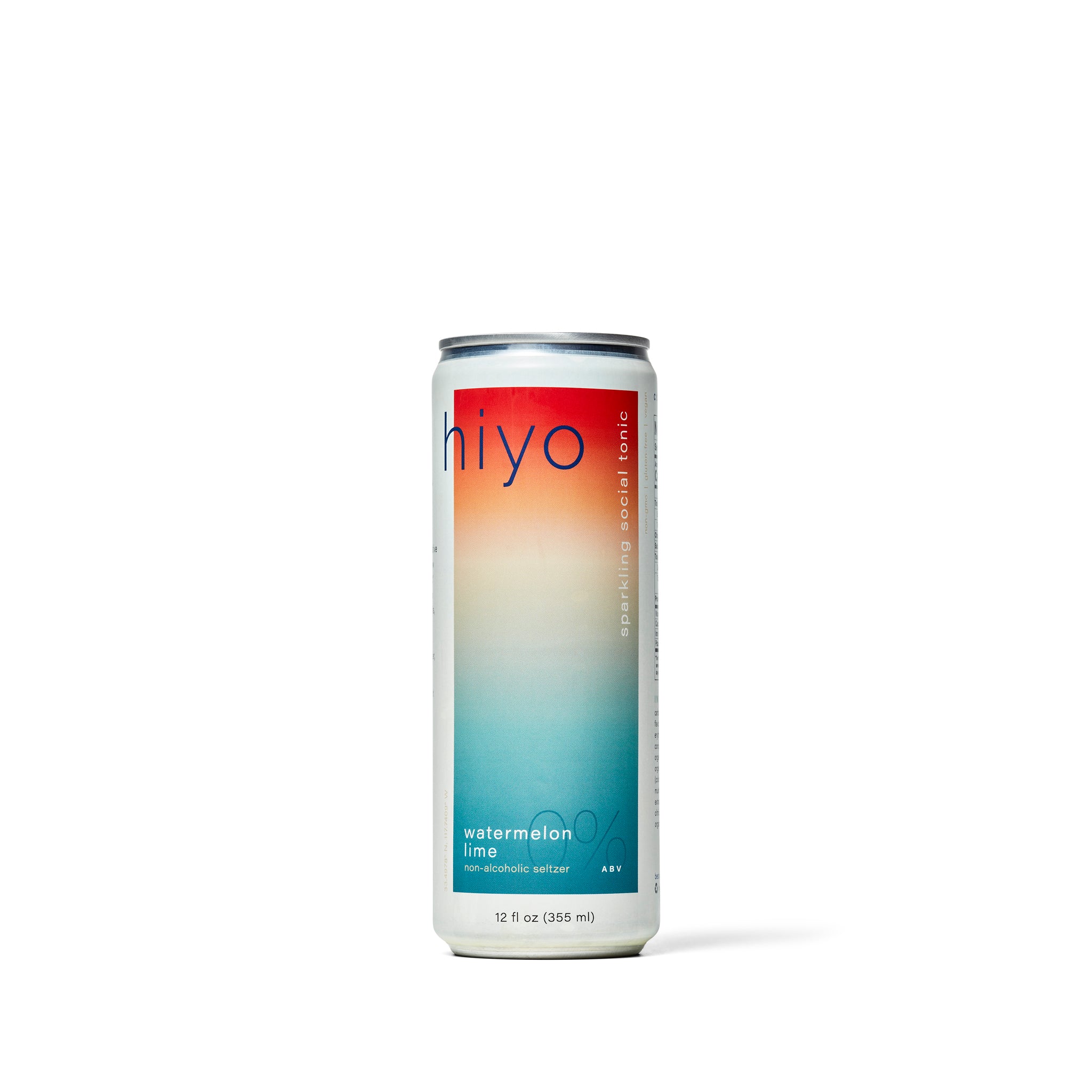 Hiyo - Watermelon Lime Non-Alcoholic Sparkling Social Tonic - Single Can