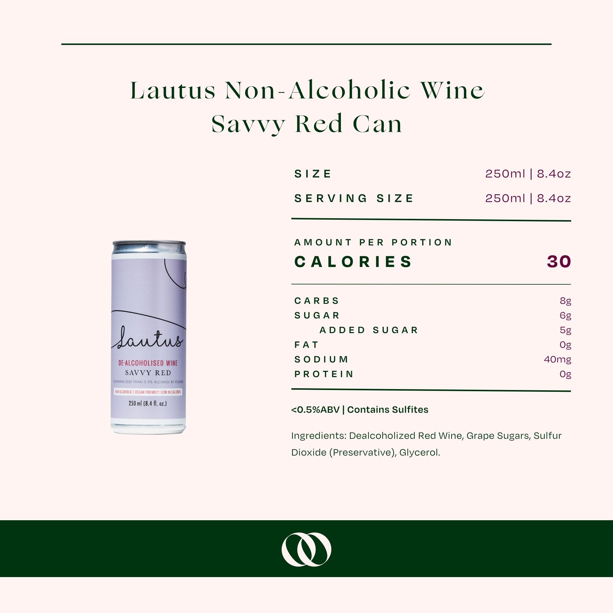 Lautus Non-Alcoholic Wine Savvy Red (4 pack)