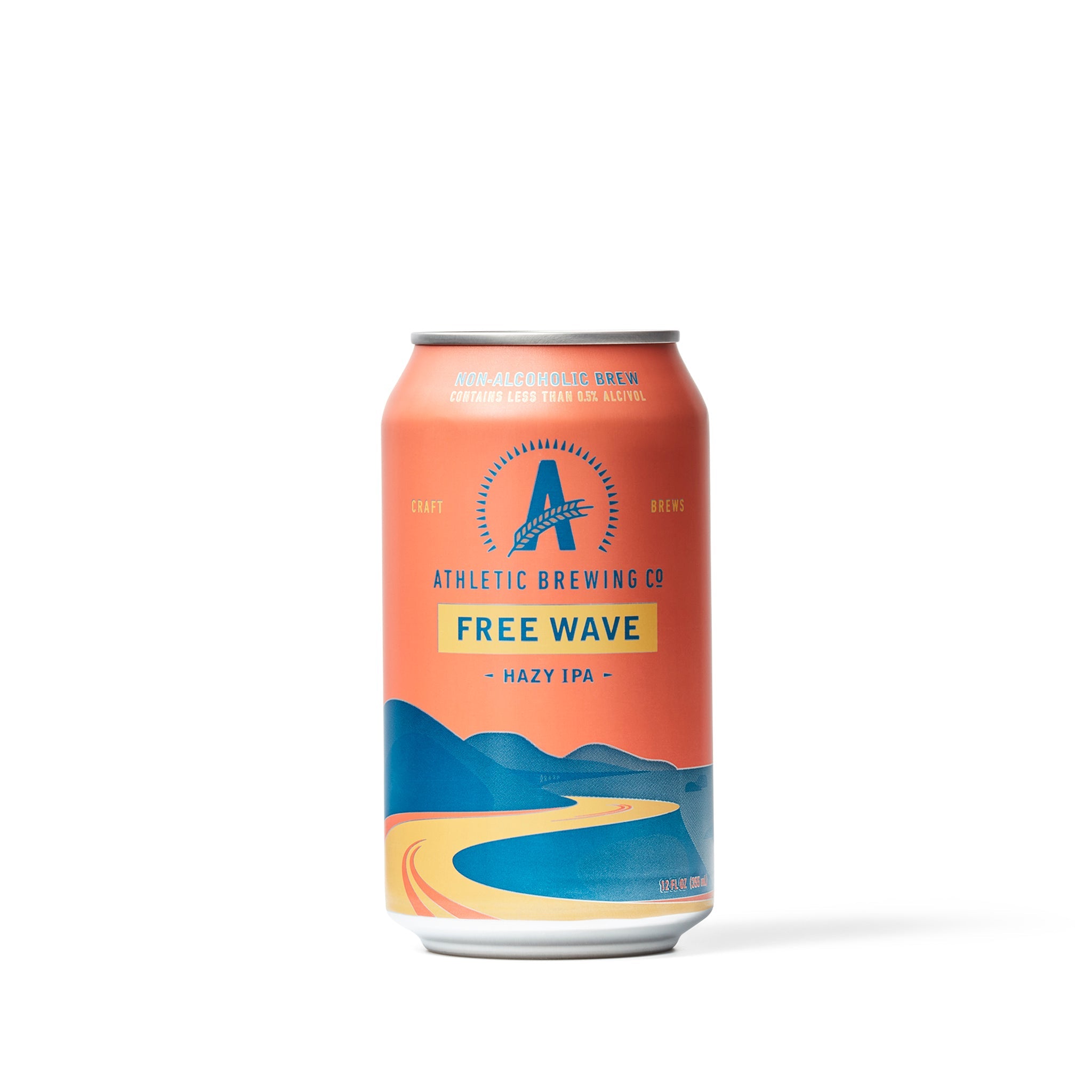 Athletic Brewing Company - Free Wave Hazy IPA - Non-Alcoholic Beer - 6 Pack