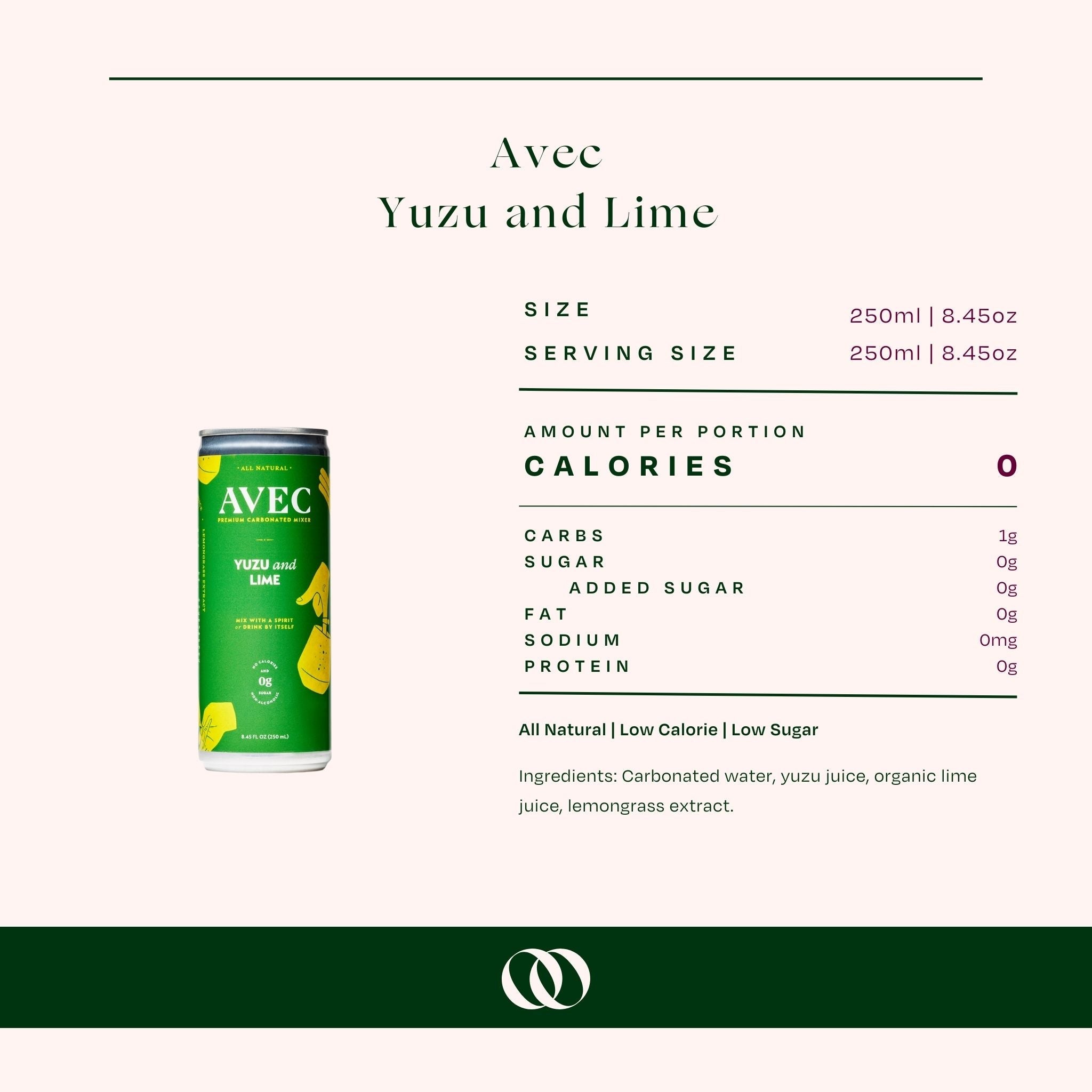 AVEC Yuzu & Lime Non-Alcoholic Sparkling Beverage (4 pack)