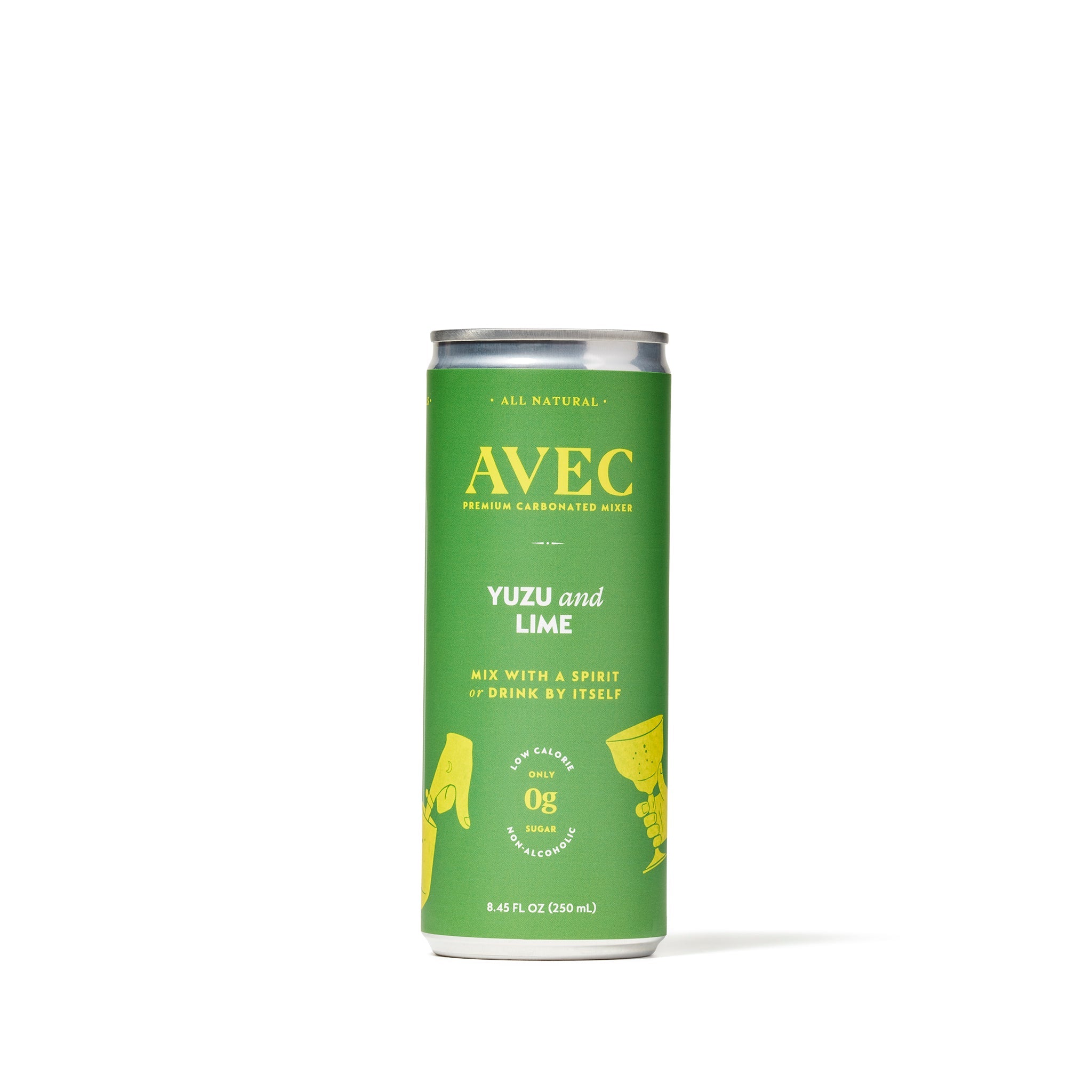 AVEC Yuzu & Lime Non-Alcoholic Sparkling Beverage (4 pack)