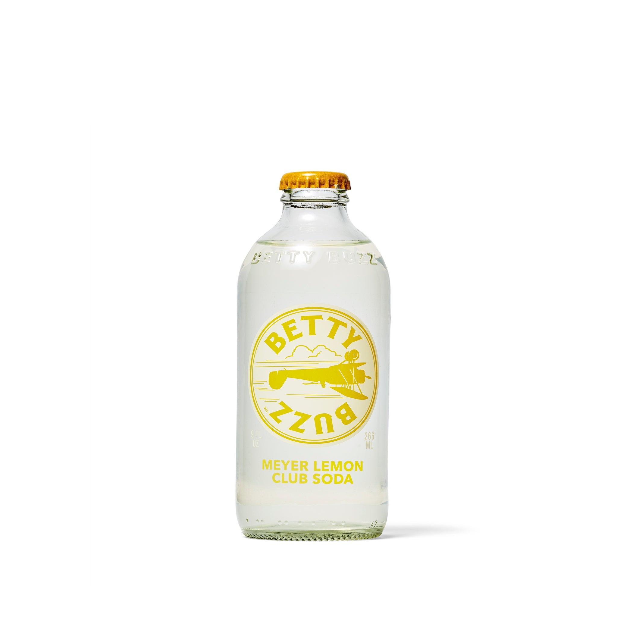 Betty Buzz Non-Alcoholic Meyer Lemon Club Soda (4 pack)