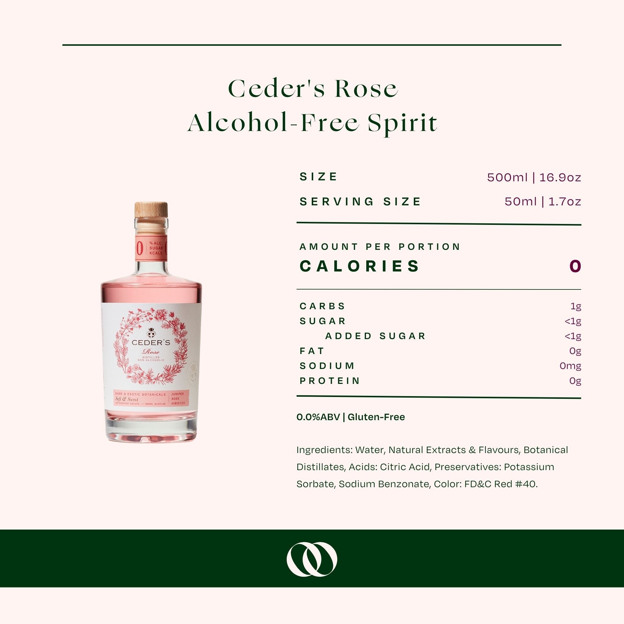 Ceder's - Ceder's Pink Rose - Non-Alcoholic Spirit