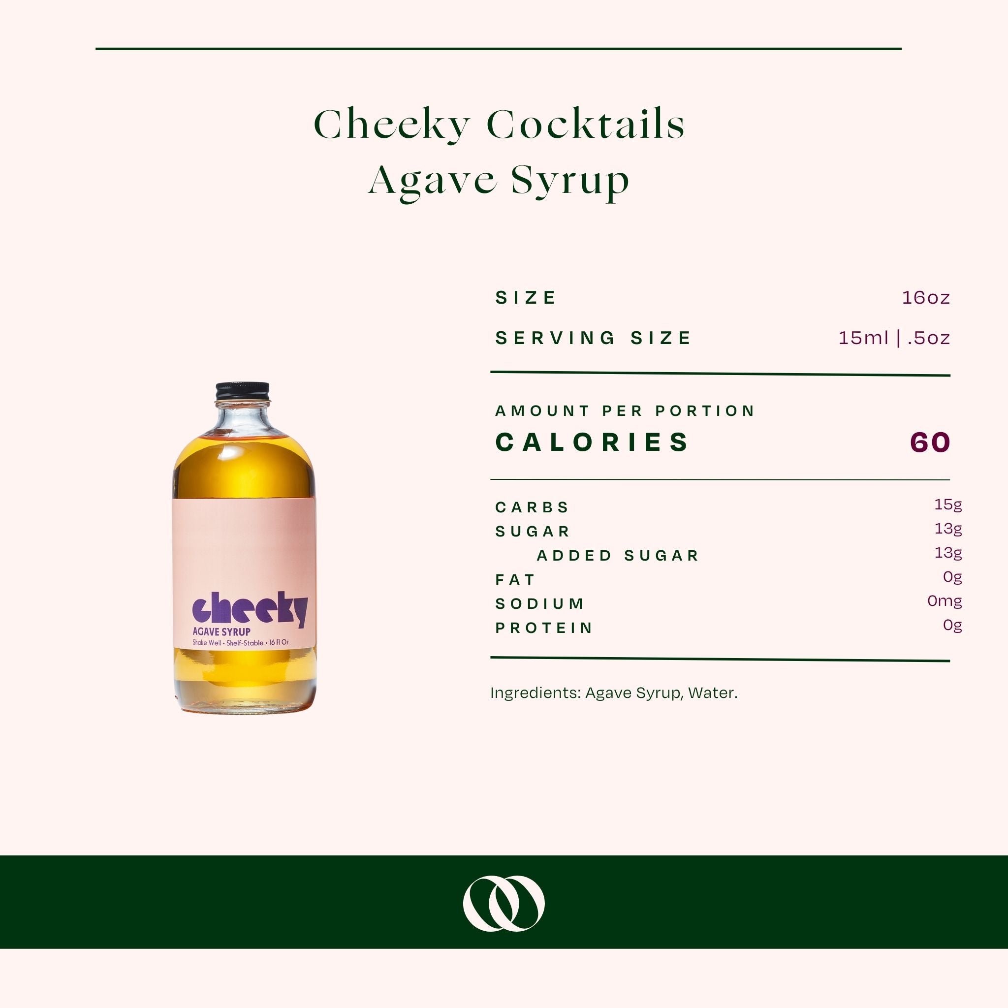 Cheeky Cocktails - Agave Syrup 16 oz