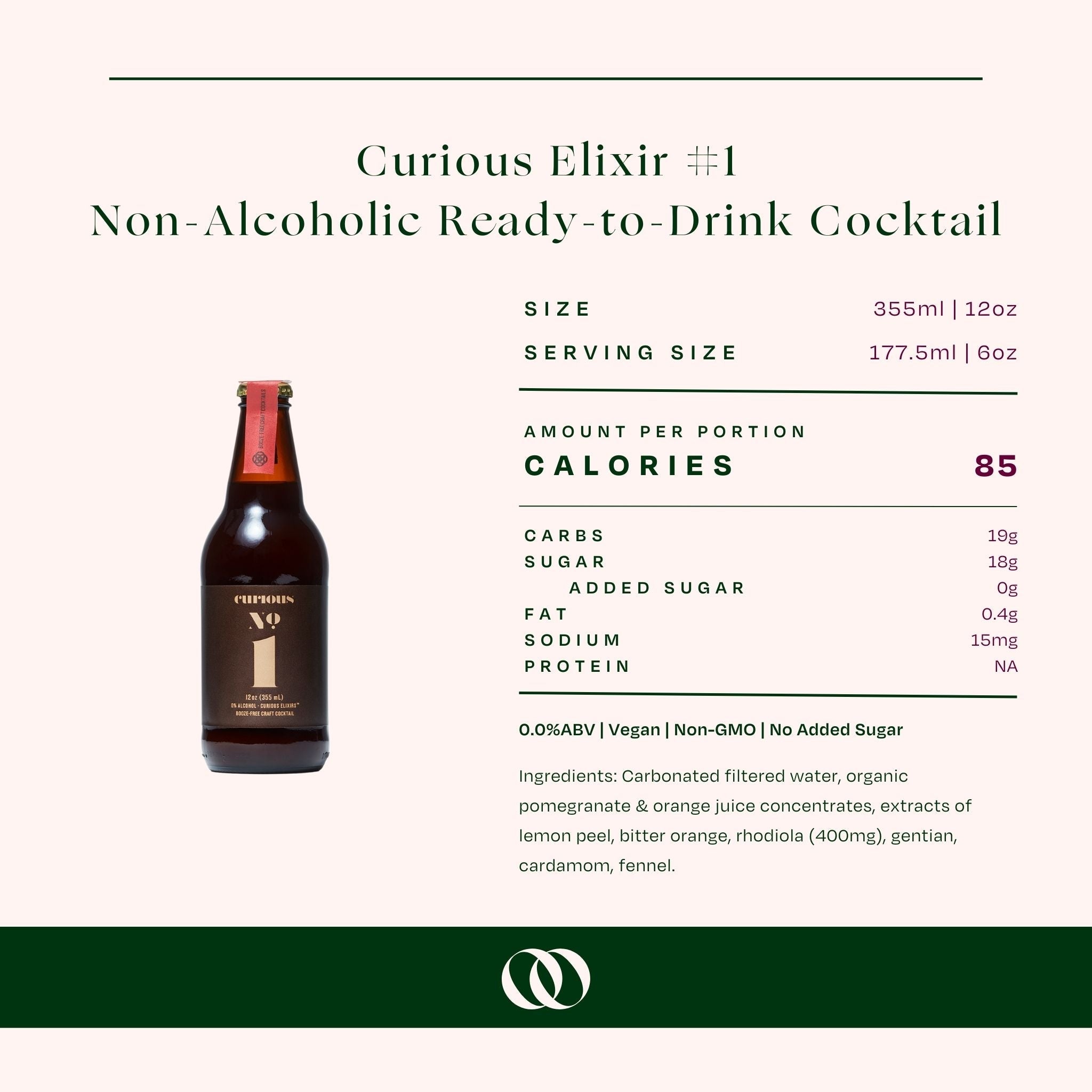 Curious Elixir #1 - Non-Alcoholic Ready-to-Drink Cocktail